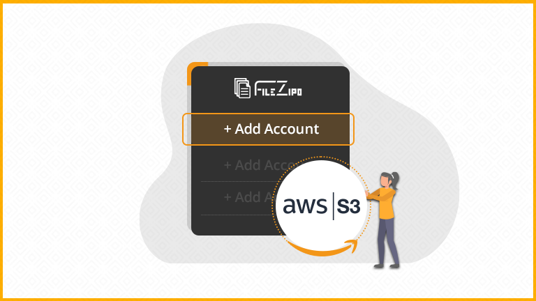 How to add a new Amazon S3 account in the File ZIPO?