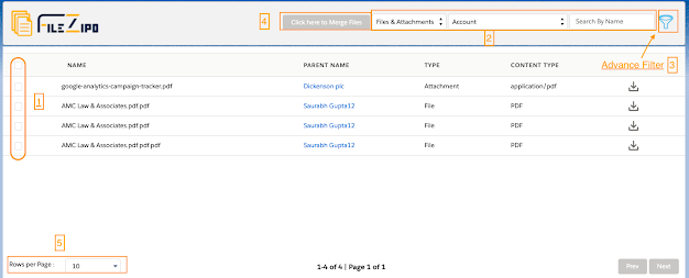 Select single or multiple Files Attachments in merge pdf